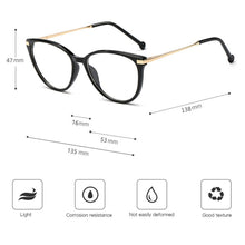 Load image into Gallery viewer, Blue Light Blocking Glasses Frame Prescription Women Stylish Frame Optical Full Rim Plastic UV400 Spectacles Female Eyewear
