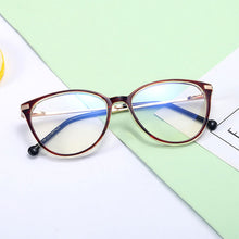 Load image into Gallery viewer, Blue Light Blocking Glasses Frame Prescription Women Stylish Frame Optical Full Rim Plastic UV400 Spectacles Female Eyewear