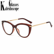 Load image into Gallery viewer, Blue Light Blocking Glasses Frame Women Vintage Cat Eye Spectacles Frames Metal Optical Clear Lenses Myopia Eyeglasses Ladies