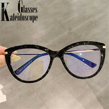 Load image into Gallery viewer, Blue Light Blocking Glasses Frame Women Vintage Cat Eye Spectacles Frames Metal Optical Clear Lenses Myopia Eyeglasses Ladies