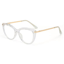 Load image into Gallery viewer, Blue Light Blocking Glasses Frame Women Vintage Cat Eye Spectacles Frames Metal Optical Clear Lenses Myopia Eyeglasses Ladies