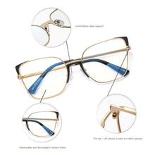 Load image into Gallery viewer, Blue Light Blocking Glasses Frame for Women Eyewear Prescription Eyeglasses Female Optical Spectacles Prescription Frame UV400