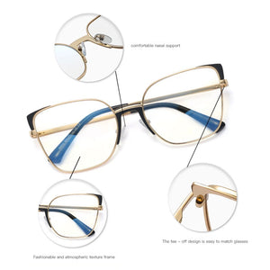 Blue Light Blocking Glasses Frame for Women Eyewear Prescription Eyeglasses Female Optical Spectacles Prescription Frame UV400