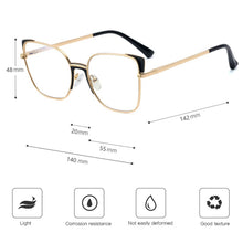 Load image into Gallery viewer, Blue Light Blocking Glasses Frame for Women Eyewear Prescription Eyeglasses Female Optical Spectacles Prescription Frame UV400