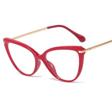 Load image into Gallery viewer, Blue Light Blocking Glasses Women Computer Glass High Quality Transparent Cat Eye Eyeglasses Frame Men Optical Glasse Frame