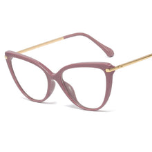 Load image into Gallery viewer, Blue Light Blocking Glasses Women Computer Glass High Quality Transparent Cat Eye Eyeglasses Frame Men Optical Glasse Frame