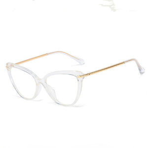 Blue Light Blocking Glasses Women Computer Glass High Quality Transparent Cat Eye Eyeglasses Frame Men Optical Glasse Frame