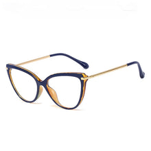 Load image into Gallery viewer, Blue Light Blocking Glasses Women Computer Glass  Transparent Cat Eye Eyeglasses Frame Men Optical Glasse Frame