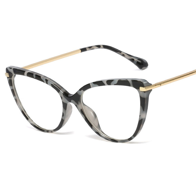 Blue Light Blocking Glasses Women Computer Glass High Quality Transparent Cat Eye Eyeglasses Frame Men Optical Glasse Frame