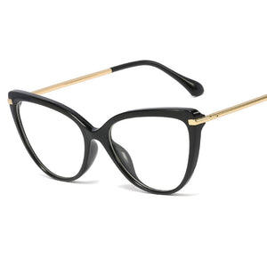 Blue Light Blocking Glasses Women Computer Glass High Quality Transparent Cat Eye Eyeglasses Frame Men Optical Glasse Frame