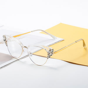 Blue Light Blocking Glasses Women Retro Cat Eye Optical Frames Men Prescription Reading Glasses Clear Lens Spectale Eyeglasses