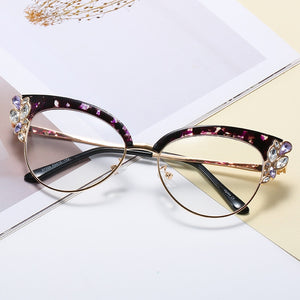 Blue Light Blocking Glasses Women Retro Cat Eye Optical Frames Men Prescription Reading Glasses Clear Lens Spectale Eyeglasses