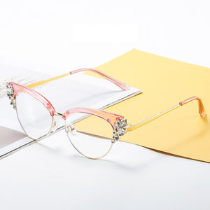 Blue Light Blocking Glasses Women Retro Cat Eye Optical Frames Men Prescription Reading Glasses Clear Lens Spectale Eyeglasses