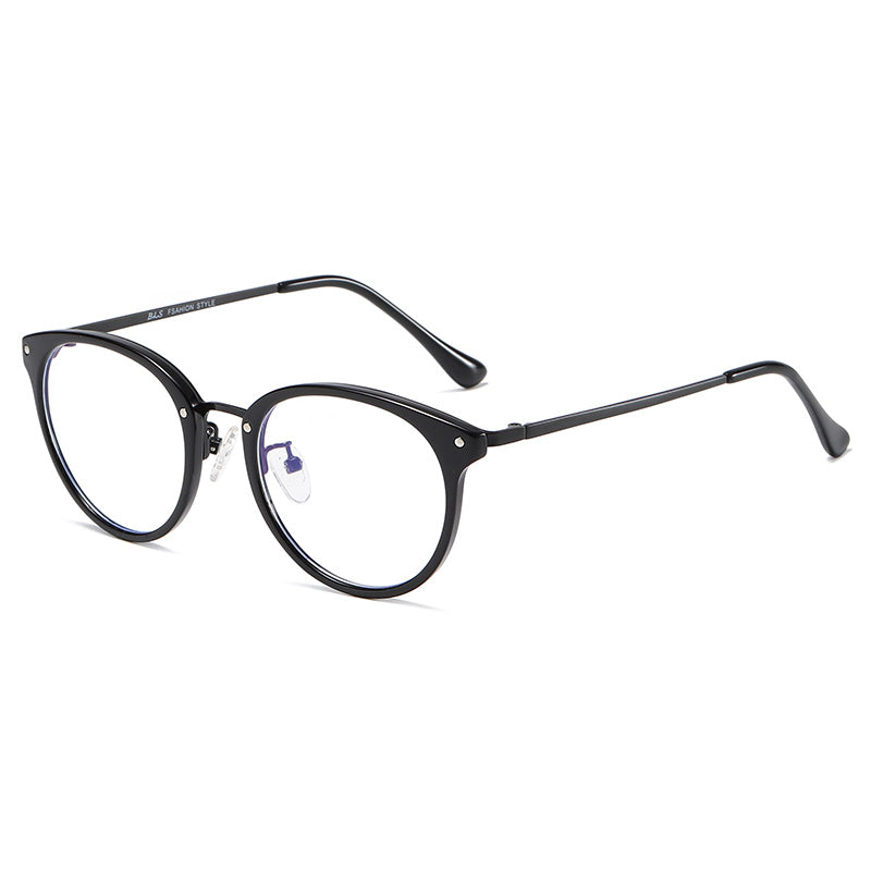Blue Light Blocking Glasses for Women Round Metal Frame Bluelight Glasses Radiation Ccomputer Gaming Glasses