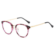Load image into Gallery viewer, Blue Light Blocking Glasses for Women Round Metal Frame Bluelight Glasses Radiation Ccomputer Gaming Glasses