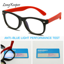 Load image into Gallery viewer, Blue Light Blocking Kids Glasses Optical Frame Children Boy Girls Square Computer Transparent Anti Reflective Eyeglasses UV400