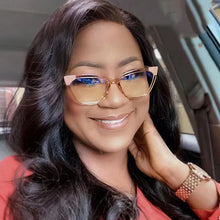 Load image into Gallery viewer, Blue Light Blocking Ladies Glasses 2023 Oversized Frame Leopard Print UV400 Prescription Glasses