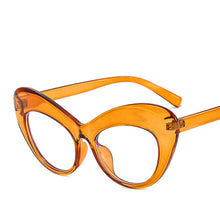 Load image into Gallery viewer, Blue Light Blocking Ladies Glasses  Oversized Frame Thick Frame Ladies  Designer Glasses Butterfly Design Prescription Gla