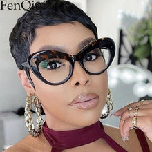 Load image into Gallery viewer, Blue Light Blocking Ladies Glasses  Oversized Frame Thick Frame Ladies  Designer Glasses Butterfly Design Prescription Gla