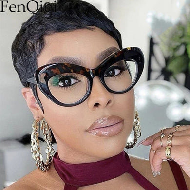 Blue Light Blocking Ladies Glasses  Oversized Frame Thick Frame Ladies  Designer Glasses Butterfly Design Prescription Gla