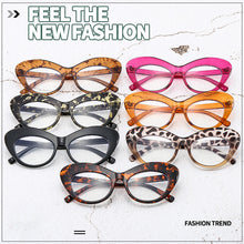 Load image into Gallery viewer, Blue Light Blocking Ladies Glasses  Oversized Frame Thick Frame Ladies  Designer Glasses Butterfly Design Prescription Gla
