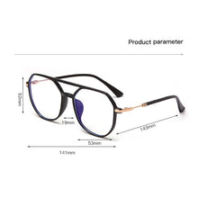 Load image into Gallery viewer, Blue Light Blocking Optical Frame for Men and Women Oversize Big Frame Eyeglasses Frame Prescription Rx-able Spectacles Myopia