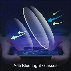 Blue Light Blocking Rimless Rectangle Glasses Gold Clear Lens Glasses Frame Women Men Computer Glasses Small Eyeglasses