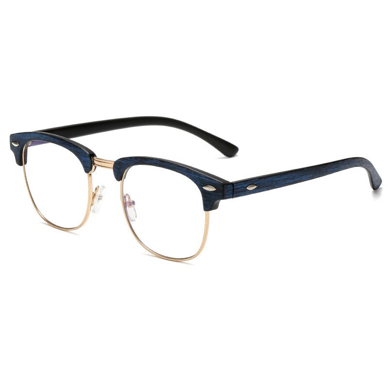 Blue Light Blocking Square Computer Glasses Photochromic Chameleon Sunglasses Anti Blue Ray Outdoor ProtectionSemi Rimless