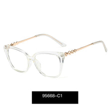 Carica l'immagine nel visualizzatore di Gallery, Blue Light Blocking Women Eyeglasses Designer Brand UV400 Anti-Reflective Prescription Full Rim Eyewear Spectacles