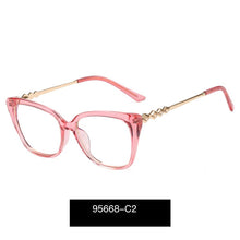 Carica l'immagine nel visualizzatore di Gallery, Blue Light Blocking Women Eyeglasses Designer Brand UV400 Anti-Reflective Prescription Full Rim Eyewear Spectacles