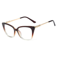 Carica l'immagine nel visualizzatore di Gallery, Blue Light Blocking Women Eyeglasses Designer Brand UV400 Anti-Reflective Prescription Full Rim Eyewear Spectacles