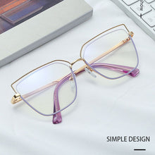Load image into Gallery viewer, Blue Light Blocking Women Glasses Frame Optical Full Rim Alloy Female Eyewear UV400 Spectacles Woman Eyeglasses New