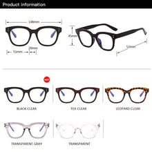 Load image into Gallery viewer, Blue Light Computer Glasses Women 2023 Vintage Square Optica Gaming Goggles Transparent Frame Men Blue Light Blocking Eyeglasses