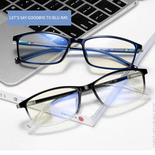 Load image into Gallery viewer, Blue Light Filter Computer Glasses TR90 For Blocking UV Anti Eye Eyestrain Transition Photochromic Gaming Glasses Women Men