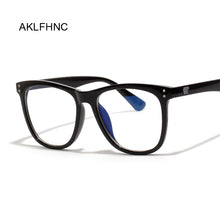 Carica l&#39;immagine nel visualizzatore di Gallery, Blue Light Glasses Frame Computer Glasses Spectacles Round Transparent Female Women Men Eyeglasses Frame Optical Frames Clear