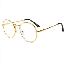 Load image into Gallery viewer, Blue Light Glasses Retro Metal Frame Anti Blue Ray Computer Glasses Women Vintage Men Round Glasses Frame Goggle Big Eyewear