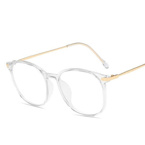 Blue Light Glasses Round Eyeglasses Frame For Woman Blocking Bluelight Glasses Fake Flat Mirror Computer Spectacle Clear glasses