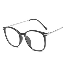 Load image into Gallery viewer, Blue Light Glasses Round Eyeglasses Frame For Woman Blocking Bluelight Glasses Fake Flat Mirror Computer Spectacle Clear glasses