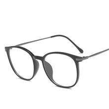Load image into Gallery viewer, Blue Light Glasses Round Eyeglasses Frame For Woman Blocking Bluelight Glasses Fake Flat Mirror Computer Spectacle Clear glasses
