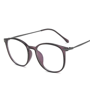 Blue Light Glasses Round Eyeglasses Frame For Woman Blocking Bluelight Glasses Fake Flat Mirror Computer Spectacle Clear glasses