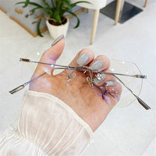Load image into Gallery viewer, Blue Llight Blocking Rimless Glasses Frame Women Spectacle Myopia Transparent Glasses Men EyeGlasses Optical Frames