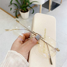 Load image into Gallery viewer, Blue Llight Blocking Rimless Glasses Frame Women Spectacle Myopia Transparent Glasses Men EyeGlasses Optical Frames