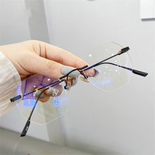 Load image into Gallery viewer, Blue Llight Blocking Rimless Glasses Frame Women Spectacle Myopia Transparent Glasses Men EyeGlasses Optical Frames