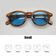 Load image into Gallery viewer, Blue Night-Vision Glasses Johnny Depp Sunglasses Protective Gears Sun Glasses Polarized Lens Anti Glare Drivers Goggles With Box