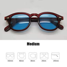 Load image into Gallery viewer, Blue Night-Vision Glasses Johnny Depp Sunglasses Protective Gears Sun Glasses Polarized Lens Anti Glare Drivers Goggles With Box