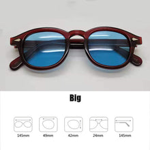 Load image into Gallery viewer, Blue Night-Vision Glasses Johnny Depp Sunglasses Protective Gears Sun Glasses Polarized Lens Anti Glare Drivers Goggles With Box