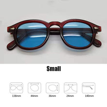 Load image into Gallery viewer, Blue Night-Vision Glasses Johnny Depp Sunglasses Protective Gears Sun Glasses Polarized Lens Anti Glare Drivers Goggles With Box