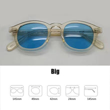 Load image into Gallery viewer, Blue Night-Vision Glasses Johnny Depp Sunglasses Protective Gears Sun Glasses Polarized Lens Anti Glare Drivers Goggles With Box