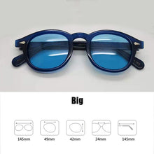 Load image into Gallery viewer, Blue Night-Vision Glasses Johnny Depp Sunglasses Protective Gears Sun Glasses Polarized Lens Anti Glare Drivers Goggles With Box