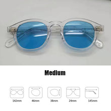 Load image into Gallery viewer, Blue Night-Vision Glasses Johnny Depp Sunglasses Protective Gears Sun Glasses Polarized Lens Anti Glare Drivers Goggles With Box